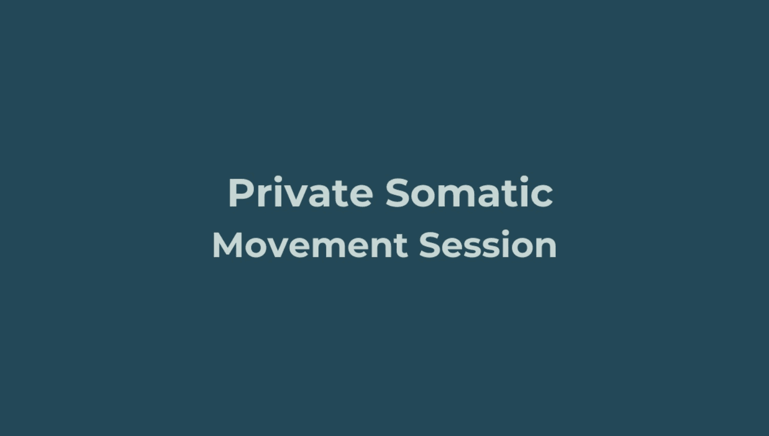 Image for Somatics Movement